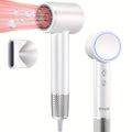 Yinole 1200W High-Speed Negative Ion Hair Dryer, 110, 000 RPM Brushless Motor For Fast Drying, Ionic Technology For Frizz-Free Smooth Hair, 3 Heat\u002F 2 Speed Settings, Magnetic Nozzle & Diffuser, 65dB Quiet, 0.9lb Lightweight