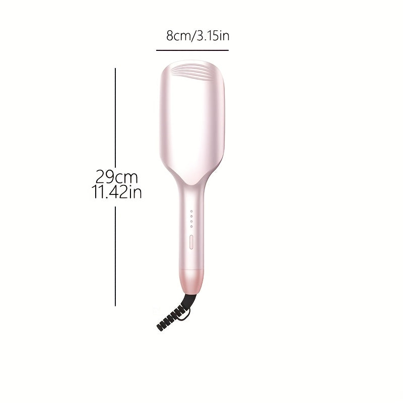 Women's Negative Ion Hair Straightener & Curler with French Egg Roll & Deep V Wave Styler - Fast Curling Iron Suitable for Salon-Quality Waves at, Gift for Curly\u002FStraight Hair
