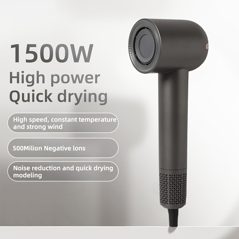Negative Ion Hair Dryer, 110, 000 RPM Professional High-speed Hair Dryer, Brushless Motor, Quick Hair Drying, 3 Wind Speed Settings And 4 Temperature Settings, Low Noise, Suitable For Home, Travel And Salon Use, The Best Choice For Women'S Gifts
