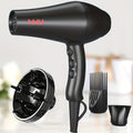 1875W Professional Hair Dryer with Ionic\u002F Technology & Negative Ion Generator - 4-in-1 Attachments (Diffuser, Comb, Concentrator Nozzles) - Fast Drying, Low Noise, Lightweight Blow Dryer for Thick\u002FThin Hair, Salon-Quality Styling ( Plug