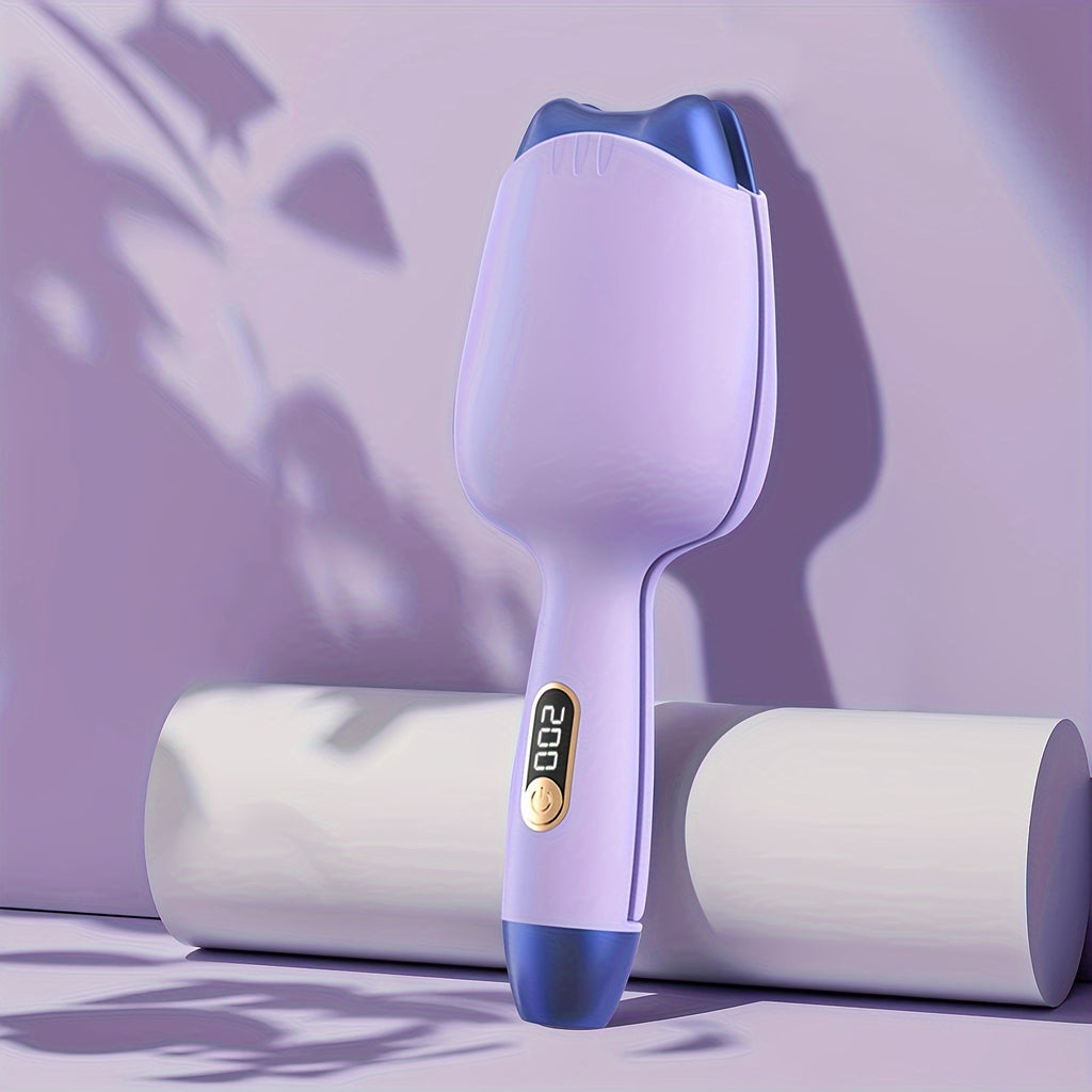 Mini Portable Curling Iron with LED Temperature Display & 3 Heat Settings - Fast Curler, Heat-Resistant Design for Professional Volume\u002Fwaves, Compact Styler Suitable for Women & Men, Home & Travel, Gift