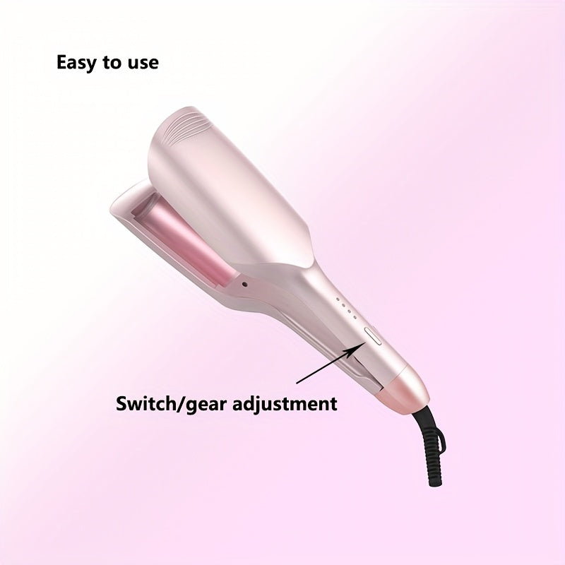 Women's Negative Ion Hair Straightener & Curler with French Egg Roll & Deep V Wave Styler - Fast Curling Iron Suitable for Salon-Quality Waves at, Gift for Curly\u002FStraight Hair
