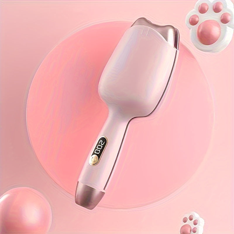 Mini Portable Curling Iron with LED Temperature Display & 3 Heat Settings - Fast Curler, Heat-Resistant Design for Professional Volume\u002Fwaves, Compact Styler Suitable for Women & Men, Home & Travel, Gift