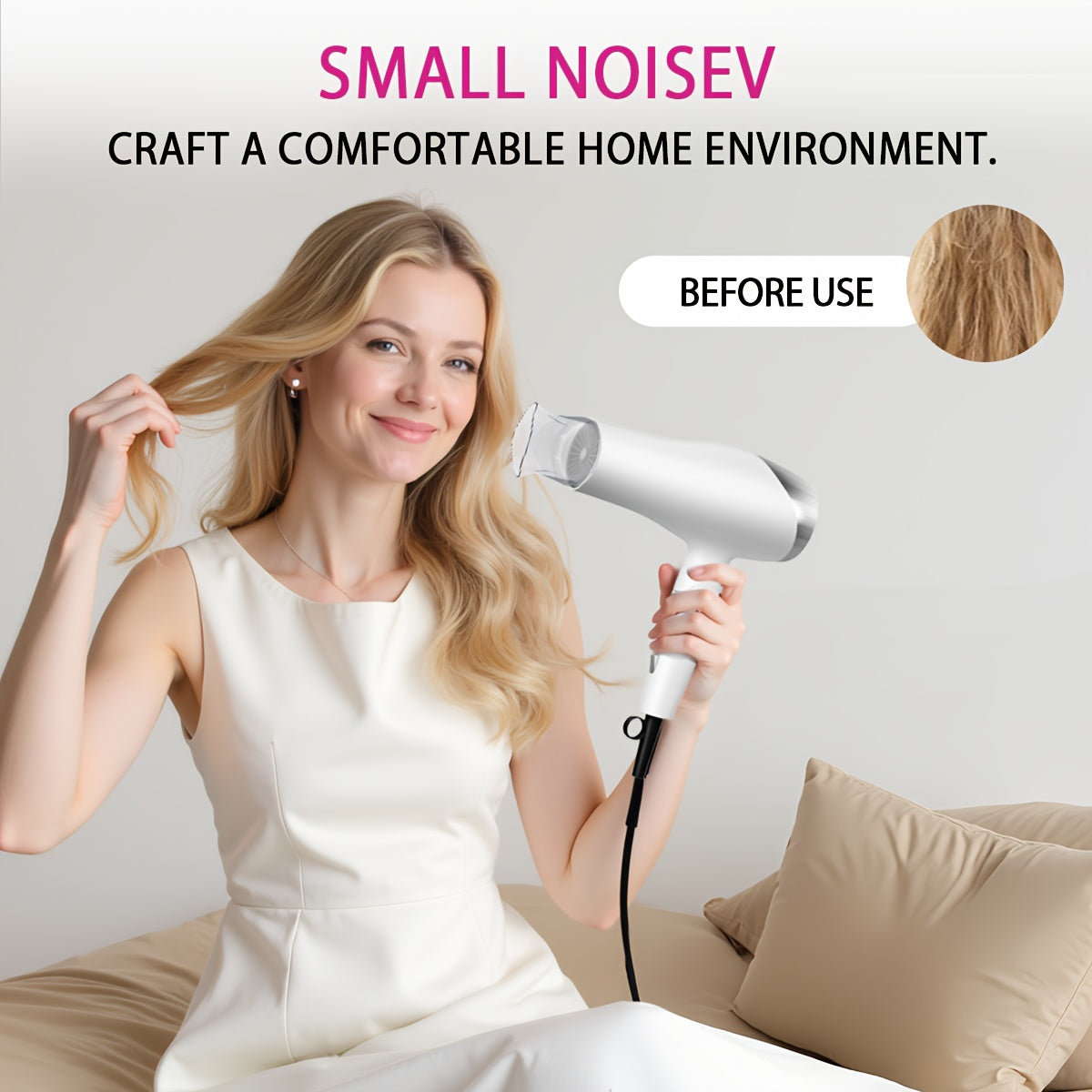 MORFONE All-in-one High-end Home Professional Hair Dryer. A Hair Dryer Set with Various Accessories Such As A Comb, Hair Clip, And Nozzle. Suitable for Family Or Travel Use- Festive NY Gift for Loved Ones