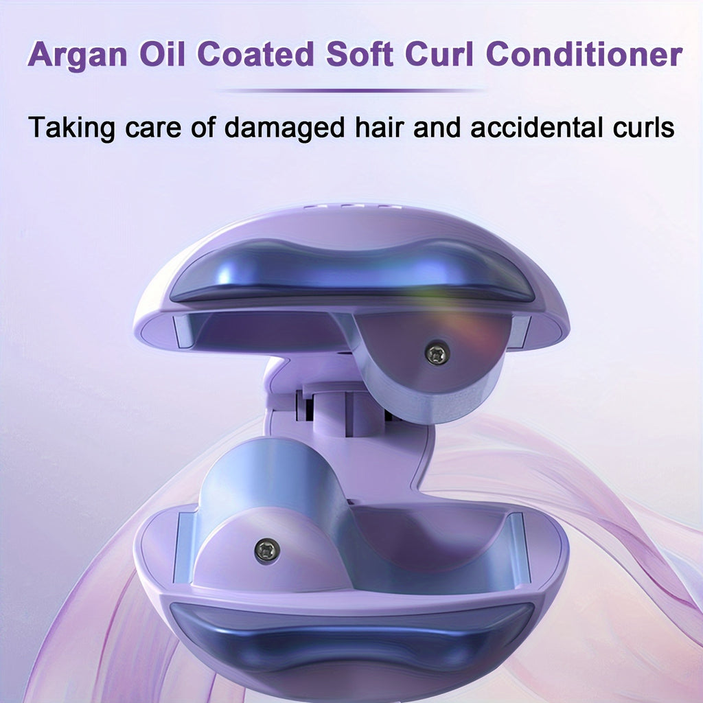 Mini Portable Curling Iron with LED Temperature Display & 3 Heat Settings - Fast Curler, Heat-Resistant Design for Professional Volume\u002Fwaves, Compact Styler Suitable for Women & Men, Home & Travel, Gift