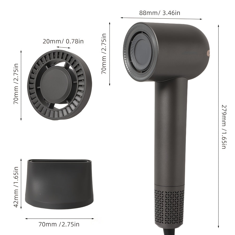 Negative Ion Hair Dryer, 110, 000 RPM Professional High-speed Hair Dryer, Brushless Motor, Quick Hair Drying, 3 Wind Speed Settings And 4 Temperature Settings, Low Noise, Suitable For Home, Travel And Salon Use, The Best Choice For Women'S Gifts